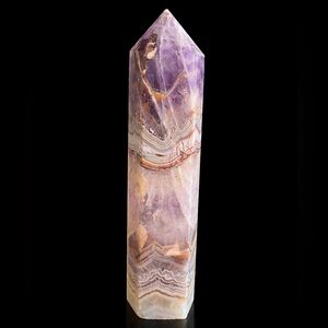 Polished Amethyst and Crazy Lace Tower Brazil